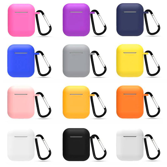 Case for Apple Airpods silicone Protective Bluetooth Earphone Cover Case for Apple Airpods Case 1&2 Shockproof Sleeve - covers4phones