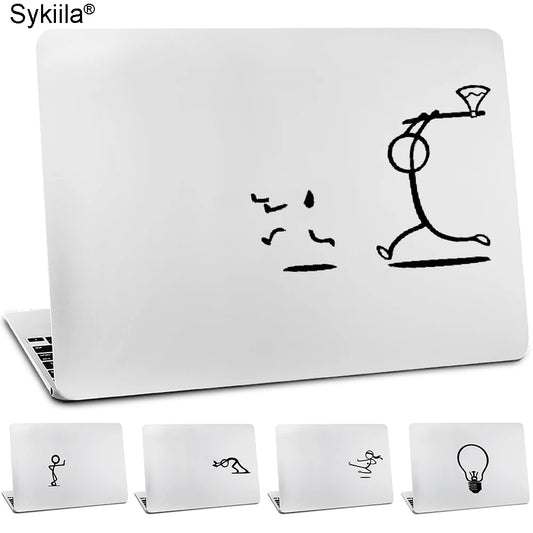 Vinyl Sticker for Macbook Air 11 12 13 M1 M2 Pro 13 15 16 Retina Wall Decal Laptop Stickman Guy Notebook Tablet Skin for iPad - covers4phones
