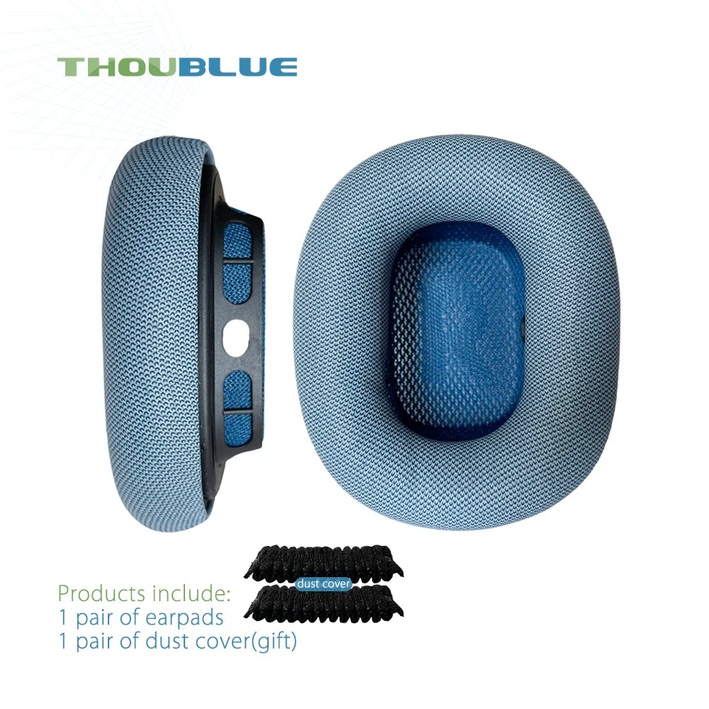 THOUBLUE Replacement Ear Pad For Apple AirPods Max Earphone Memory Foam Cover Leather Earpads Headphone - covers4phones