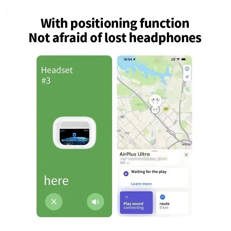 Xiaomi Tour Pro6 ANC Wireless Earbuds LED Screen Noise Cancelling Bluetooth Headphones Sports earphones With Mic For Android iOS - covers4phones