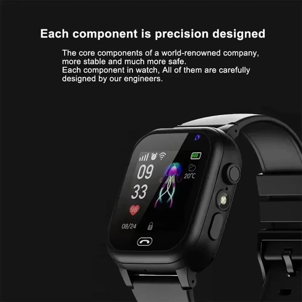 Xiaomi Kids 4G Smart Watch SOS GPS Location Video Call Sim Card Child SmartWatch Camera Waterproof Upgrade Watch For Boys Girls - covers4phones
