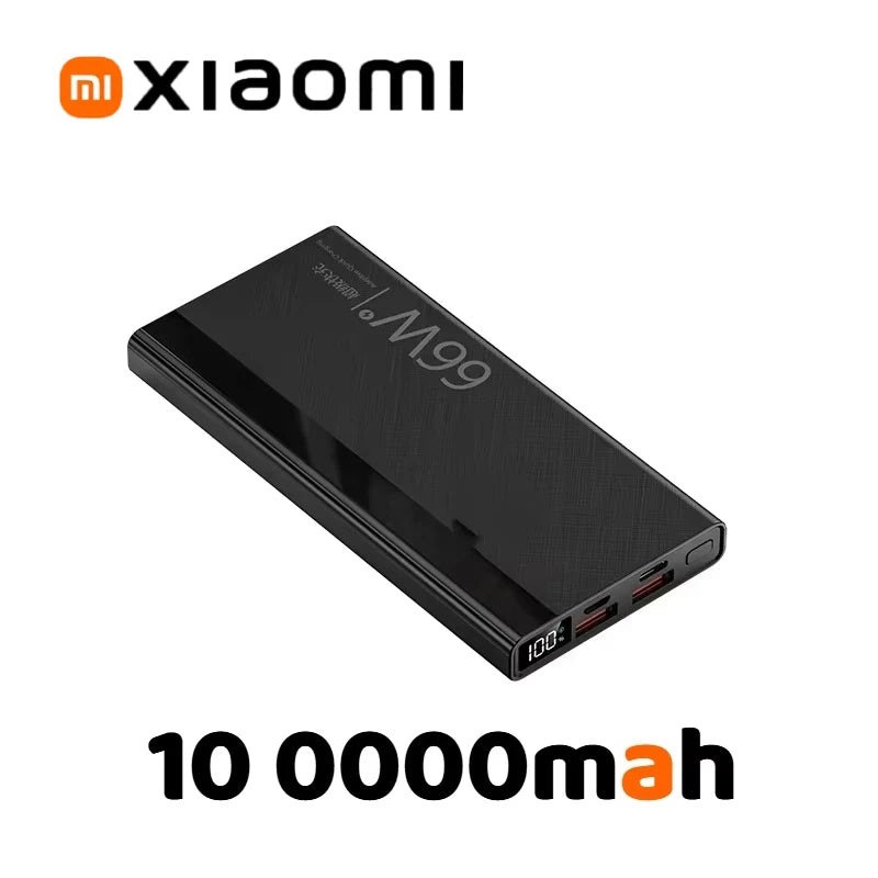 Xiaomi  Power Bank 66W Super Fast Comes With 200000mAh Led Display PD 20W Fast Charge Cable Large Capacity Gift Mobile PowerBank