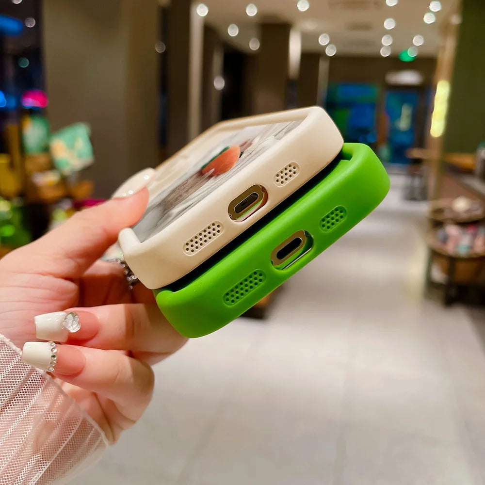 Candy Color Cute Cat Phone Case For iPhone 11 Case iPhone 13 15 Pro 12 16 14 Pro Max XR XS X 7 8 Plus SE Matte Shockproof Cover - covers4phones