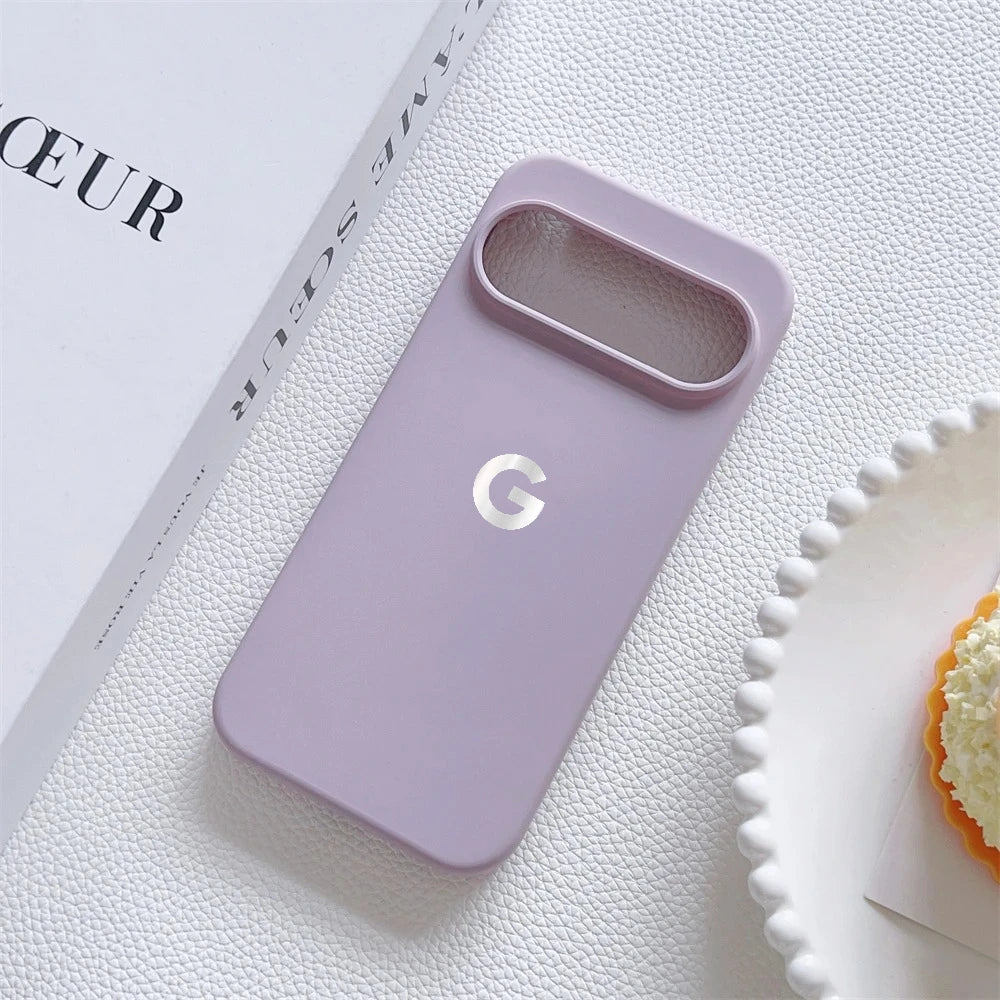 Color Skin Feel Liquid Silicone Phone Case For Official Google Pixel 10 9Pro XL 9 8 7 6 A for Magsafe Wireless Charge Soft Cover