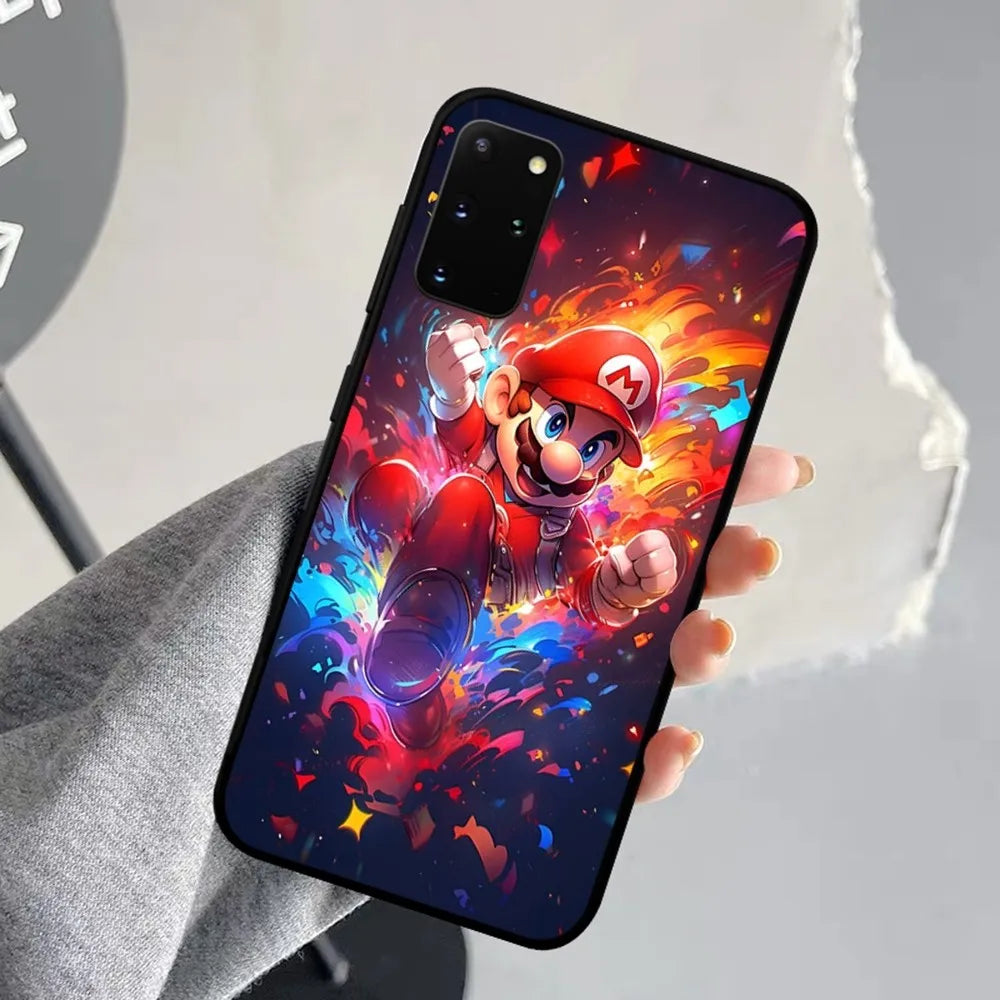 Anime Supers M-Marios Cartoon Phone Case For Samsung S 9 10 20 21 22 23 30 23plus Lite Ultra FE S10lite Fundas - covers4phones