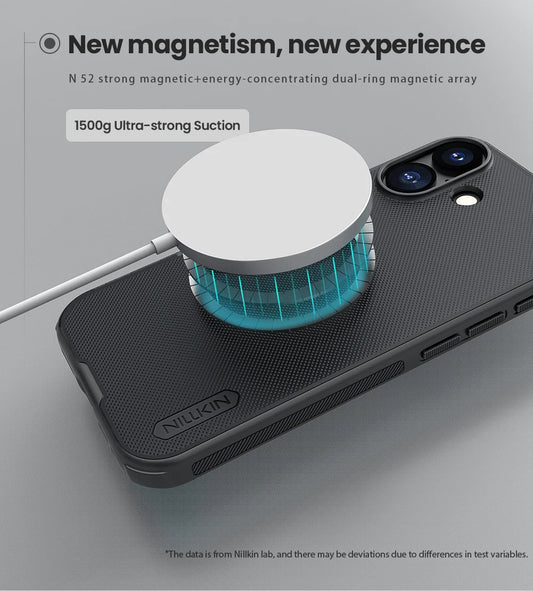 Nillkin for iPhone 17 Pro Max / 17 Air Case Magnetic Frosted Pro Magsafe Matte Full 360 Soft Frame Back Cover For iPhone 17