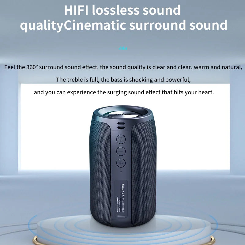 Zealot-S32 Wireless Speaker Outdoor Portable Subwoofer Speaker, Waterproof IPX 6, Dual Pairing,1800mAh Battery - covers4phones