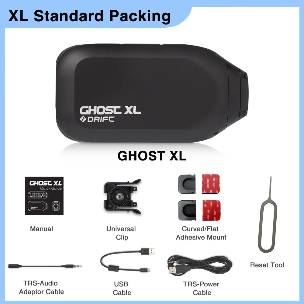 Drift Ghost XL IPX7 Waterproof Action Camera Sport 1080P WiFi Video Cam For Motorcycle Bicycle Helmet Camcorder Sports Camera - covers4phones