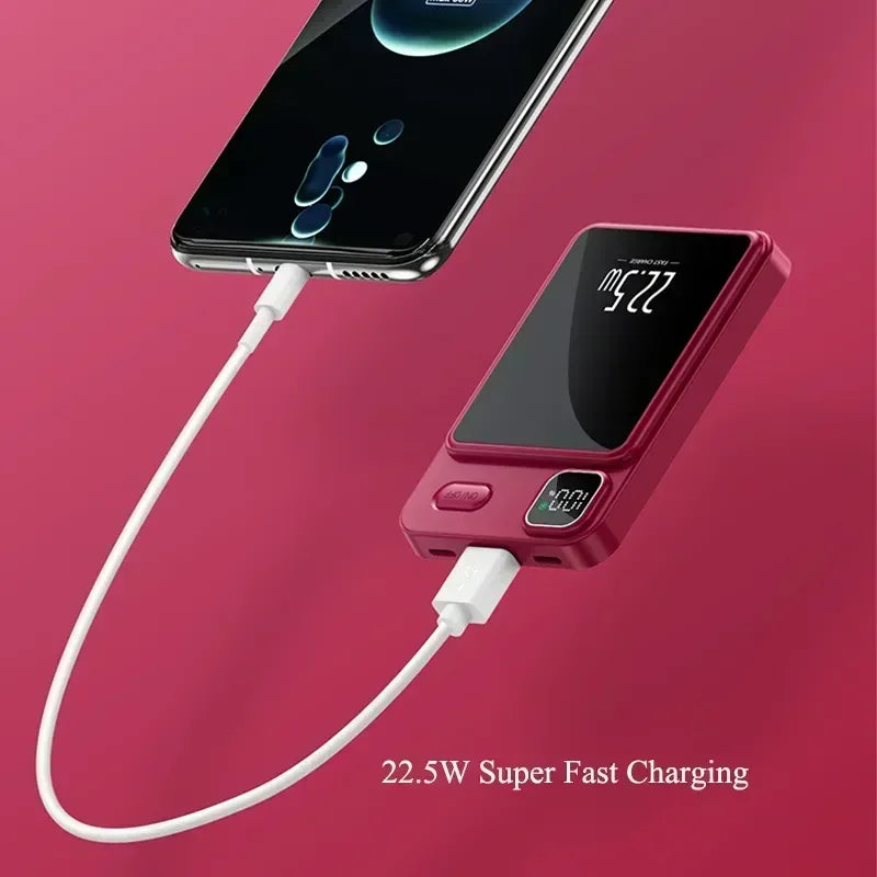 Xiaomi 50000mAh Wireless Magnetic Power Bank Portable Fast Charging External Battery for Magsafe Android iPhone 13 14 15 Samsung - covers4phones