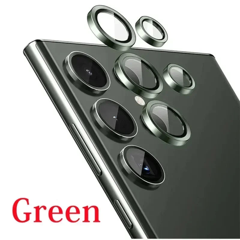 Camera Lens Protector Glass For Samsung S23 S24 Ultra Plus Full Cover Lens Metal Protector Ring For Galaxy S22 Ultra Camera Film - covers4phones