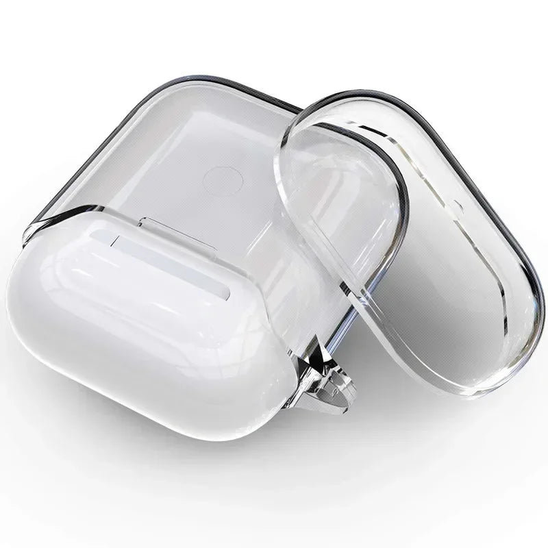 Transparent Cases For AirPods Cases Bluetooth Wireless Earphone Protective Cover For Airpods 2 1 PC Clear Hard Case Shell - covers4phones