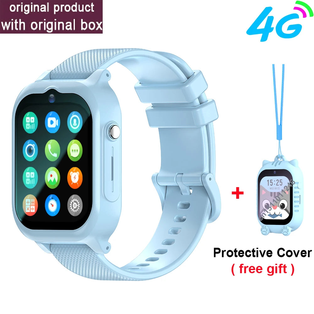 New 4G Smart Watch Kids GPS WIFI Video Call SOS Child Smartwatch Camera Monitor Tracker Location Phone Watch Boys Girls Gifts - covers4phones