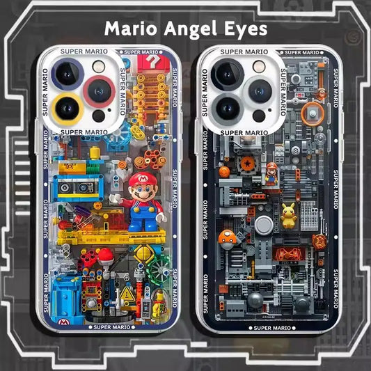 Super Mario Bros Game Case For Iphone 15 Pro Max 16 11 14 13 12 X XS XR 7 8 Plus Cover Silicone Funda Transparent - covers4phones