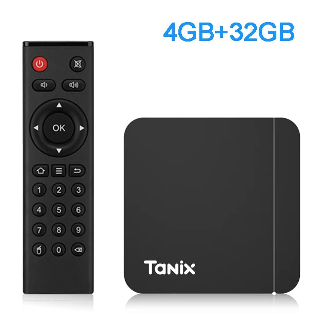 Original Tanix W2 Android 11 TV Box Amlogic S905W2 2G/16G AV1 BT TVBOX 2.4G&5G Dual Wifi 4K HD Set Top Box 4G/64G Media Player - covers4phones