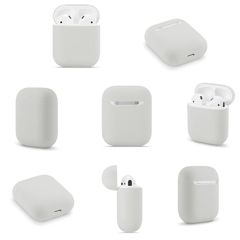 Ultra-thin Silicone Cases For Apple AirPods 2 Generation Wireless Earphone Protective Cover Box For Air Pods 1 Case Accessories - covers4phones