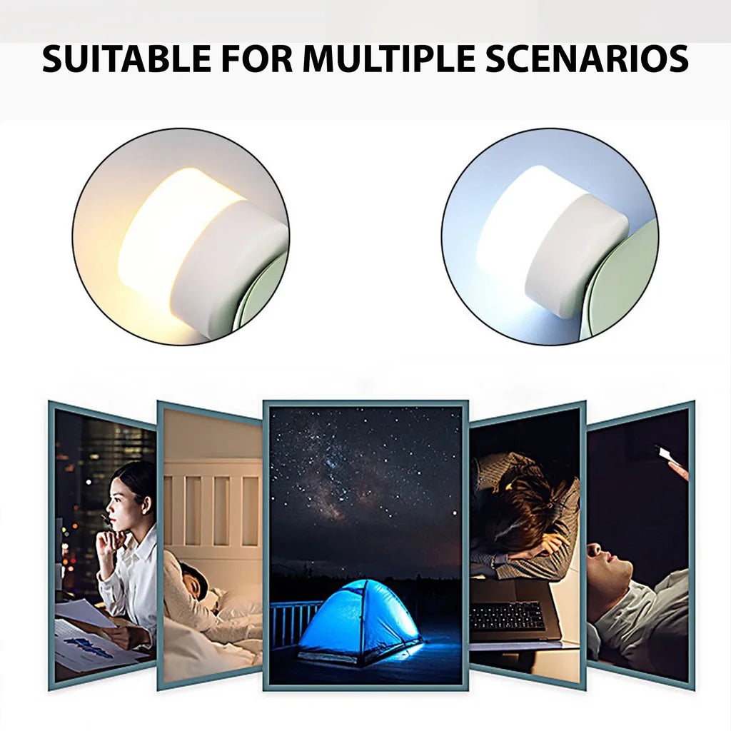 1/10Pcs Mini USB Night Light Warm White Eye Protection Book Reading Light USB Plug Computer Mobile Power Charging LED Night Lamp - covers4phones