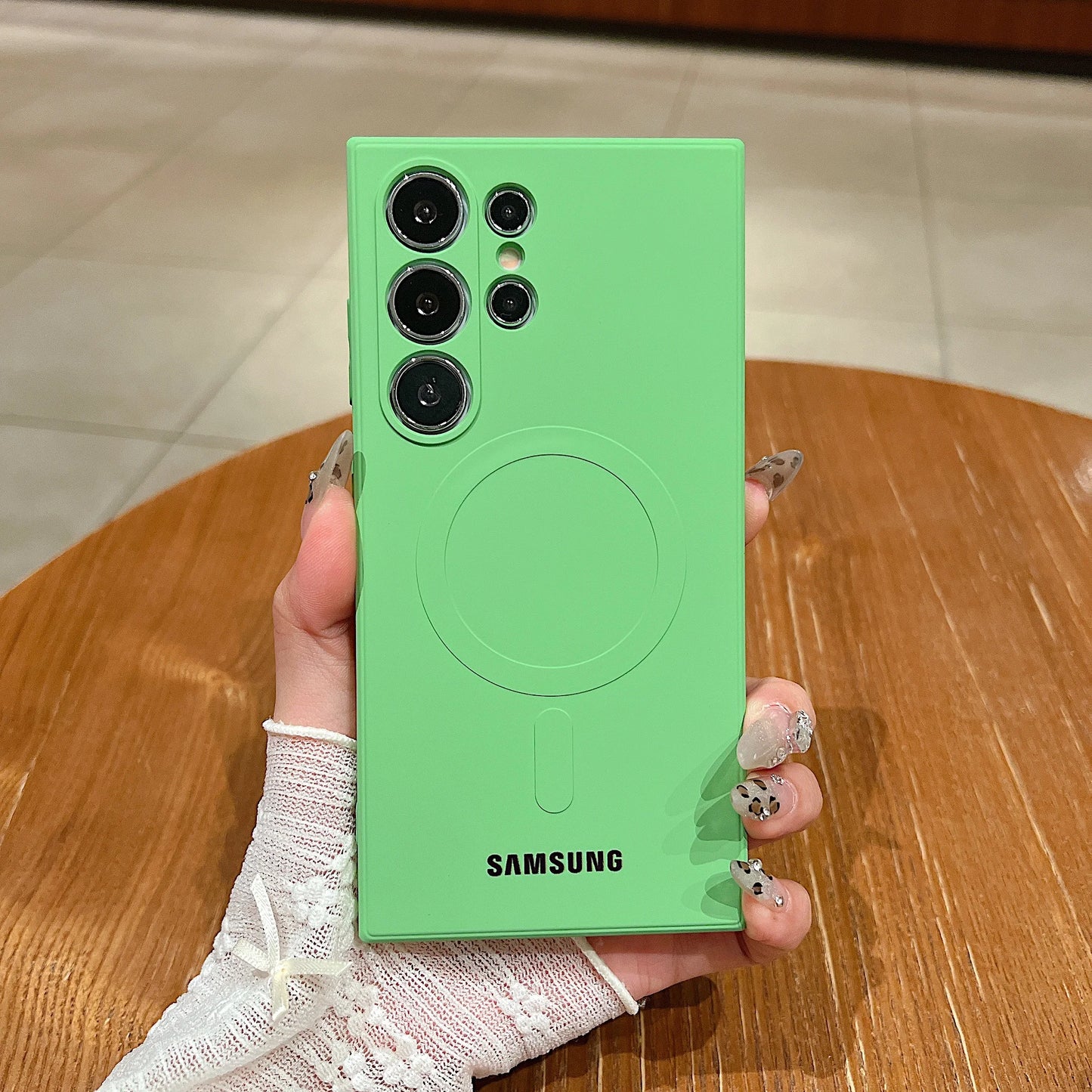 Luxury Liquid Silicone For Magsafe Magnetic Case For Samsung Galaxy S25 S24 S23 S22 Ultra Plus S21 FE Soft TPU Shockproof Cover