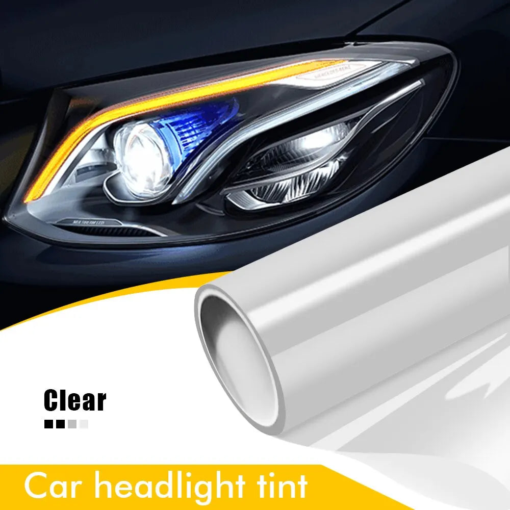 50cmx200cm Car Headlight Tint Film Smoke Fog Light Light Vinyl Film PVC Black Tint Vinyl Waterproof Film Car Sticker Accessories
