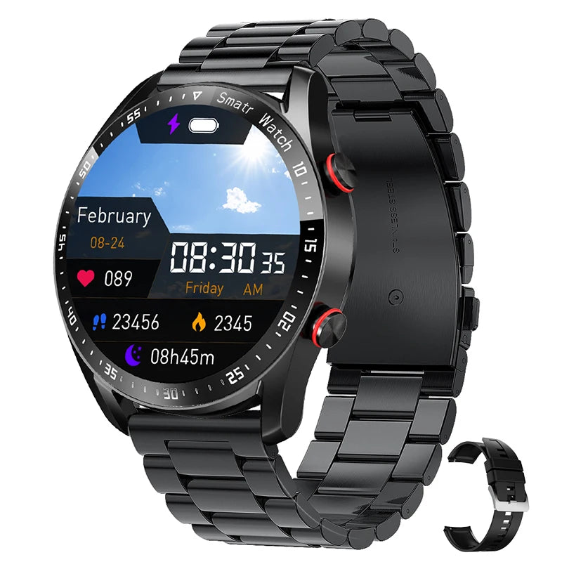ECG+PPG Bluetooth Call Smart Watch Men Laser Health Blood Pressure Fitnes Sports Watches Man Sports Waterproof Smartwatch+Box - covers4phones