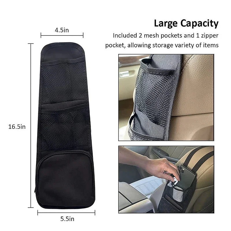 Car Seat Organizer Auto Seat Side Storage Hanging Bag Multi-Pocket Drink Holder Mesh Pocket Car Styling Organizer Phone Holder