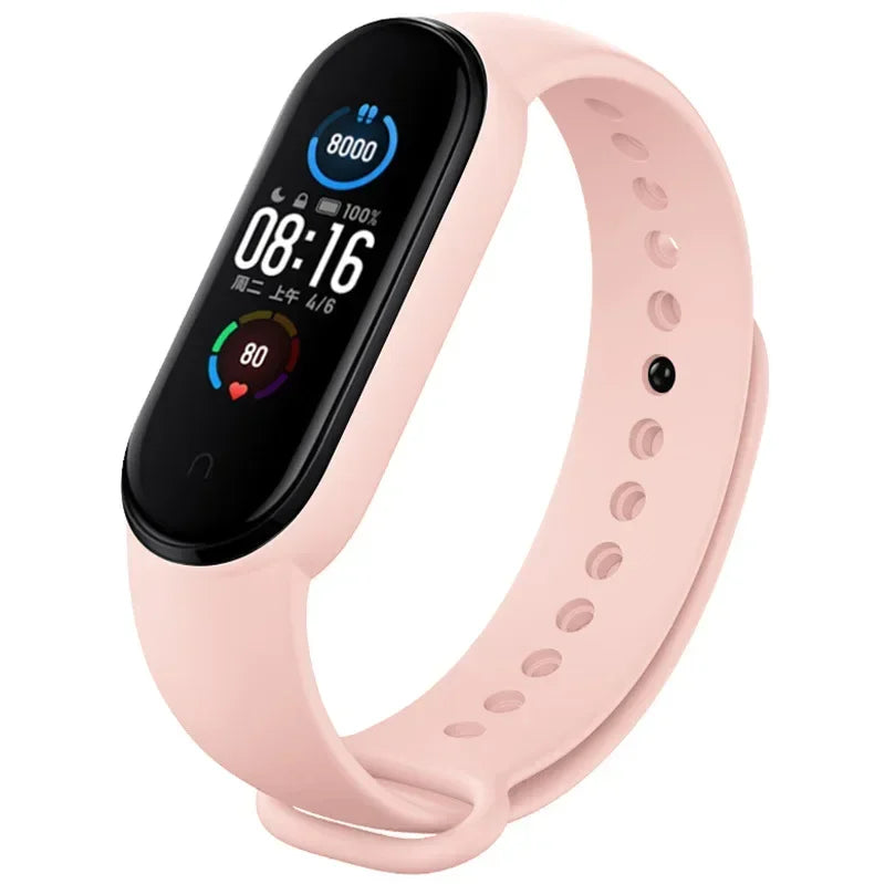 Watch Strap For Xiaomi Mi Band 7 6 5 4 3 Wristband Silicone Bracelet Wrist Straps MiBand 3/4 band5 band6 Smartwatch Accessories - covers4phones