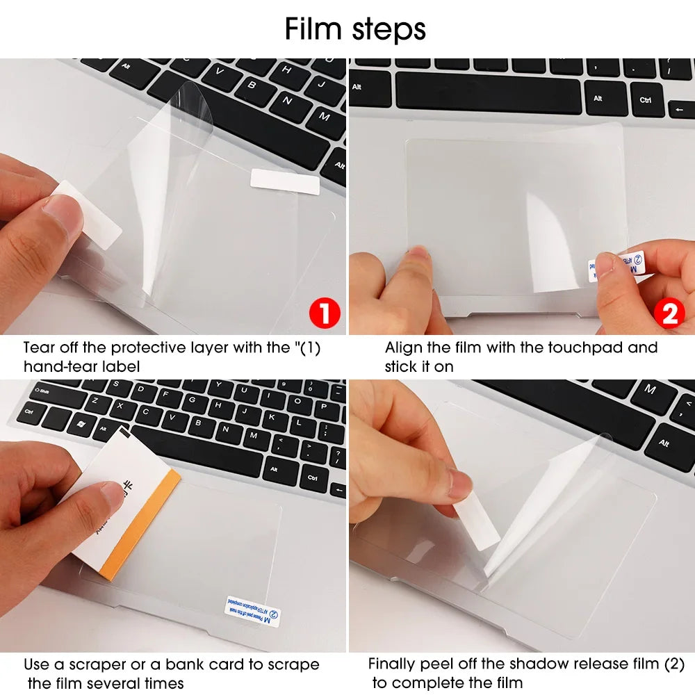 Soft PET Touchpad Protective Film Anti-scratch Sticker Protector for Macbook Pro 16 15 Air 13 for Apple Touch Pad Trackpad Skin - covers4phones
