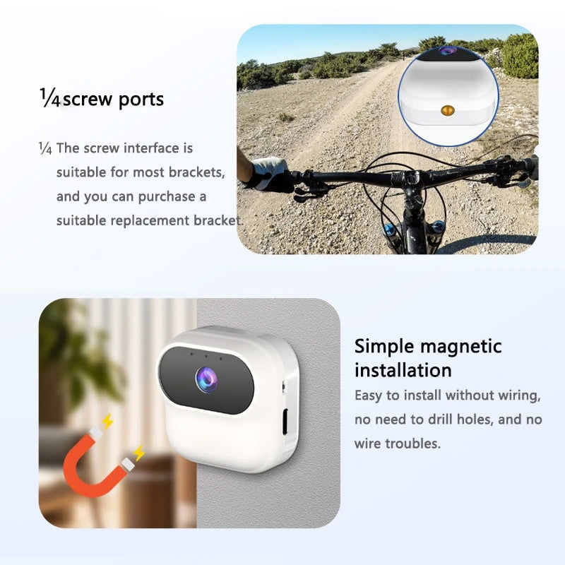 Xiaomi New A8 Wifi Mini Wireless Monitoring Pet Portable Outdoor Sports Magnetic Camera Cycling Recorder Pocket Camera