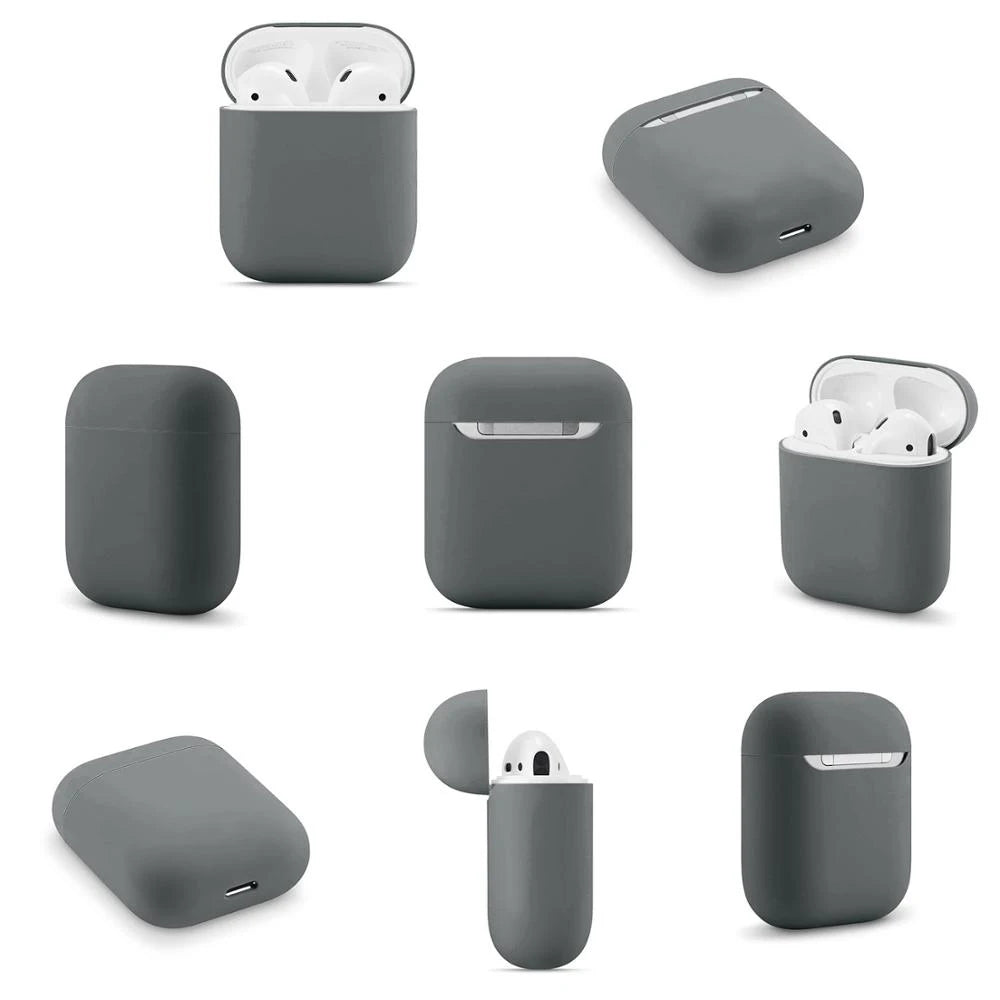 Ultra-thin Silicone Cases For Apple AirPods 2 Generation Wireless Earphone Protective Cover Box For Air Pods 1 Case Accessories - covers4phones