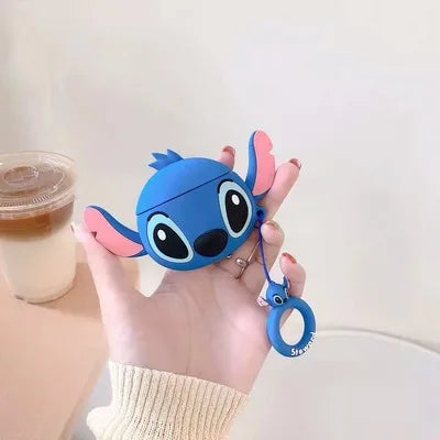 3D Cartoon Silicone Case for Airpods 1 2 3 Pro Wireless Earphone Protective Cover for Airpods Pro2 with Hook - covers4phones