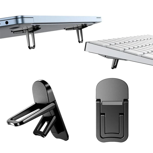 Adjustable Folding Laptop Stand Mini Legs Ultra-thin Portable Support for Macbook Notebook Cooling Holder Feet Invisible Bracket - covers4phones