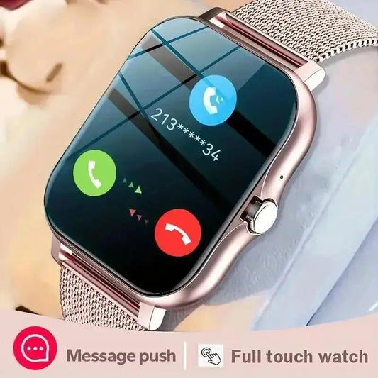 2024 Smart Watch Android Phone 1.44'' Inch Color Screen Bluetooth Call Blood Oxygen/Pressure Monitoring Smart Watch Women Men - covers4phones