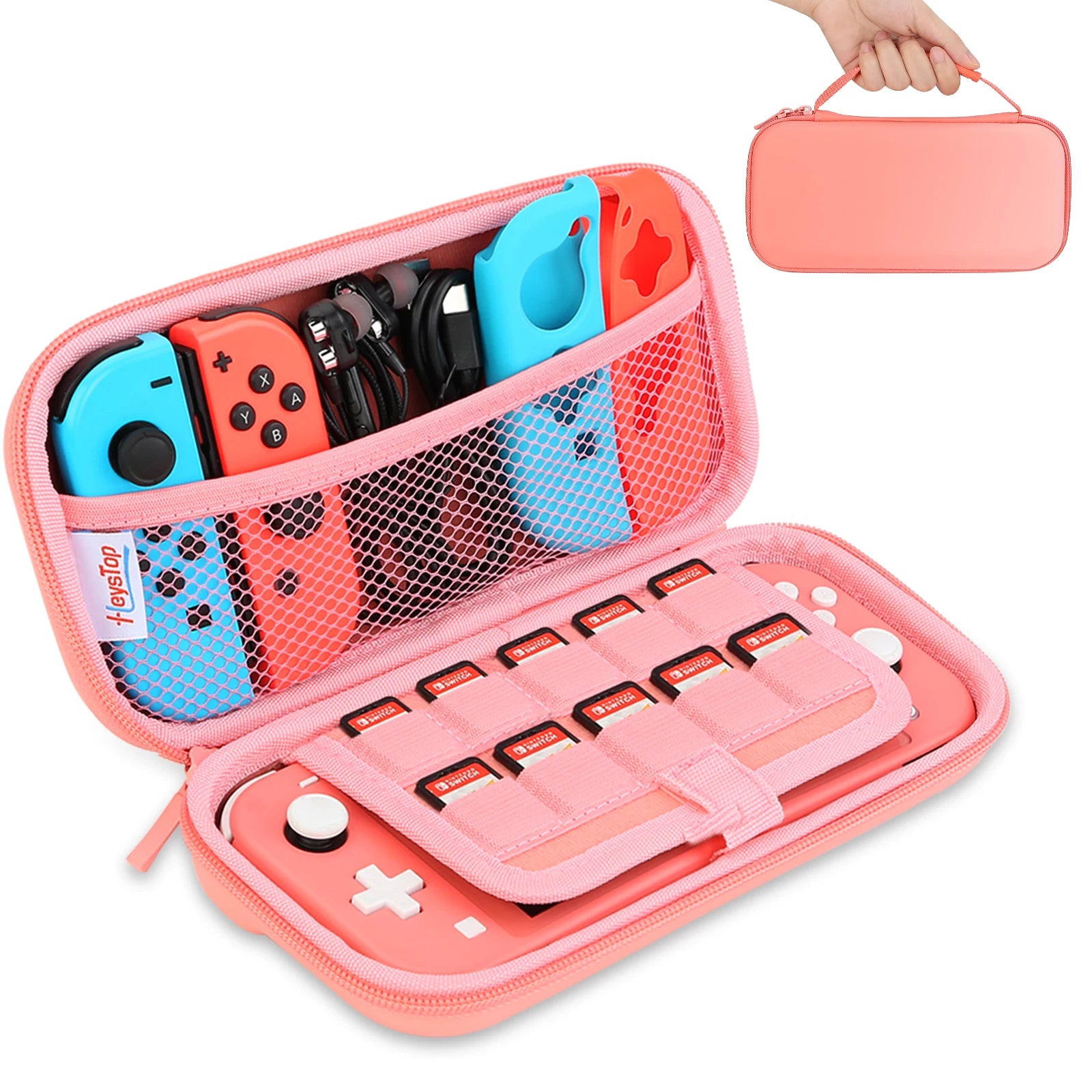 Carrying Case Compatible with Nintendo Switch Lite, Portable Nintendo Switch Lite Bag for Switch Lite with Storage - covers4phones