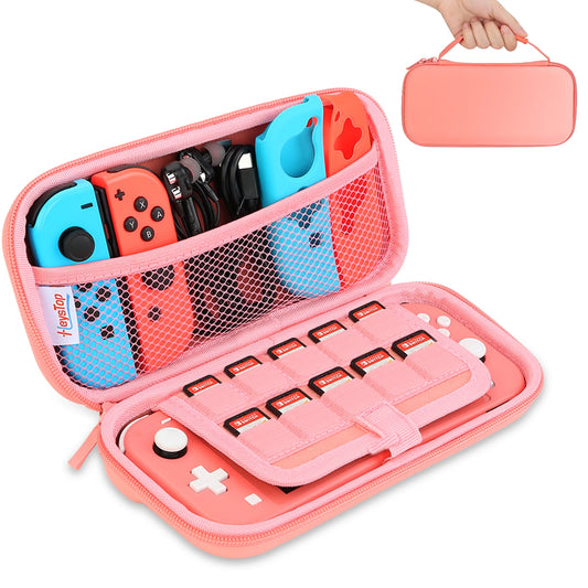 Carrying Case Compatible with Nintendo Switch Lite, Portable Nintendo Switch Lite Bag for Switch Lite with Storage - covers4phones