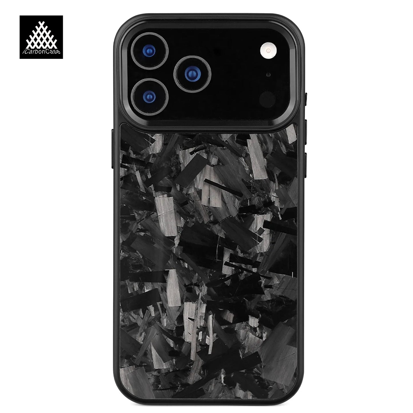 Forged Carbon Fiber Case for iPhone 17 17Air 17Pro 17 Pro Max with Magsafe and Metal Camera Lens /Buttons Anti-drop Phone Cover