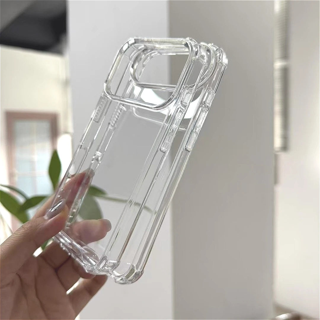 New Four-corner anti-drop Clear Case for iPhone 17 17 Air 17 Pro Max Shockproof transparent hard Cover for 17Pro with Feature