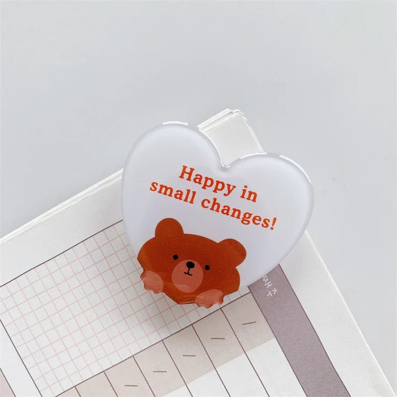 Cartoon Animal Folding Mobile Phone Grip Holder Socket Pocket Support for IPhone Samsung Finger Ring Griptok Expanding Bracket