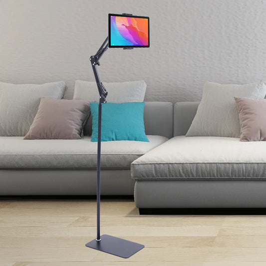 Universal Ipad Stand Floor Tablet Bracket Adjustable Flexible Rotation Phone Holder 360° rotating Stand Support 4.72-7.09in