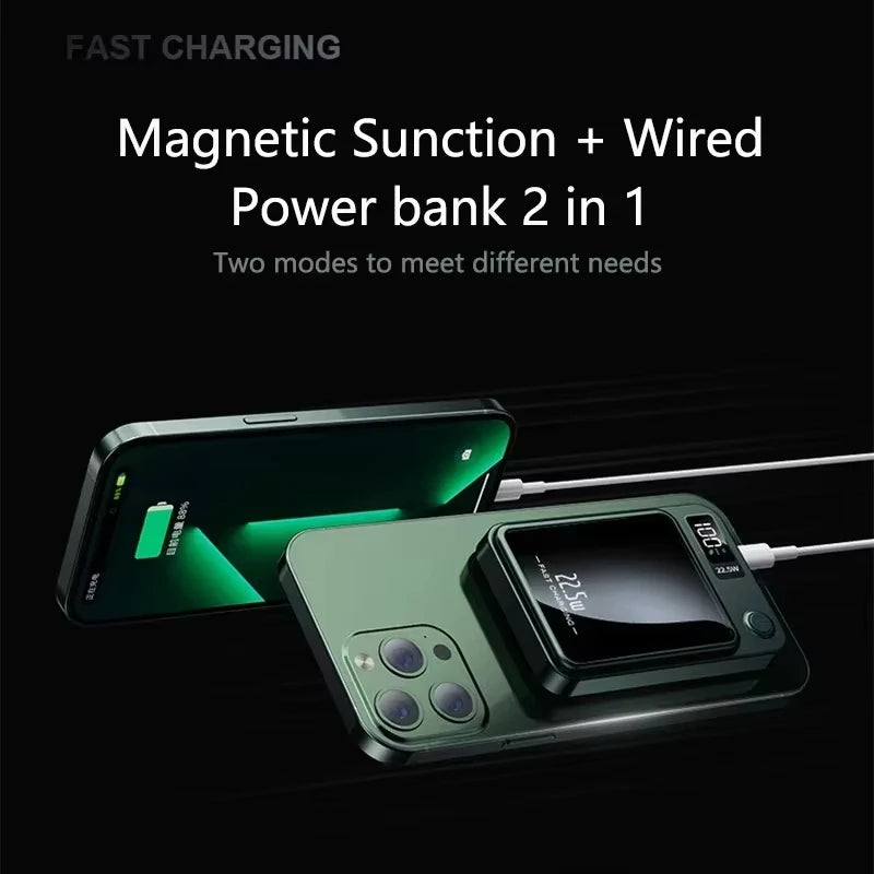 Xiaomi Mijia Magnetic Wireless 100000mAh Power Bank Fast Charger For Magsafe Portable Auxiliary Battery Pack For Iphone Huawei - covers4phones