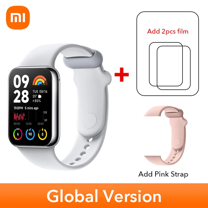 World Premiere Global Version Xiaomi Smart Band 8 Pro 1.74” AMOLED display Built-in Up to 14-day battery life Smart Band - covers4phones