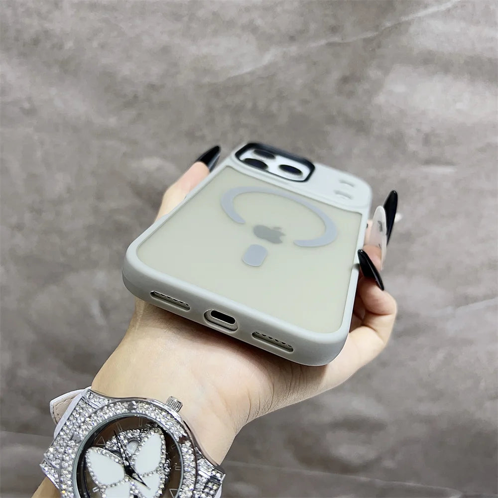 Matte Translucent Frosted Shockproof Magnetic Phone Case For iPhone 17 Air 16 15 14 13 12 17 Pro Max Magsafe Must-Haves Cover