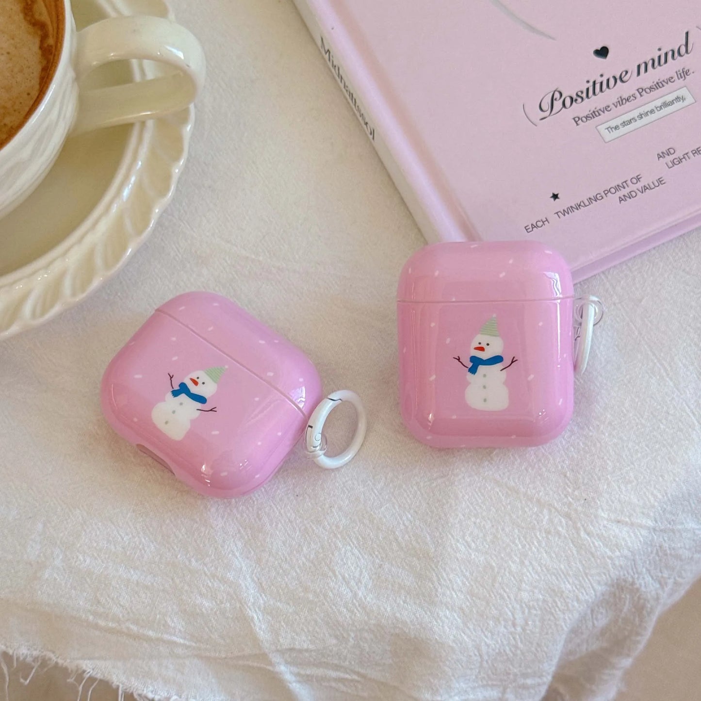 Cute snowman imd earphone case wireless bluetooth charging box for apple airpods 3 1 pro 2nd 2 4 merry Christmas happy cover