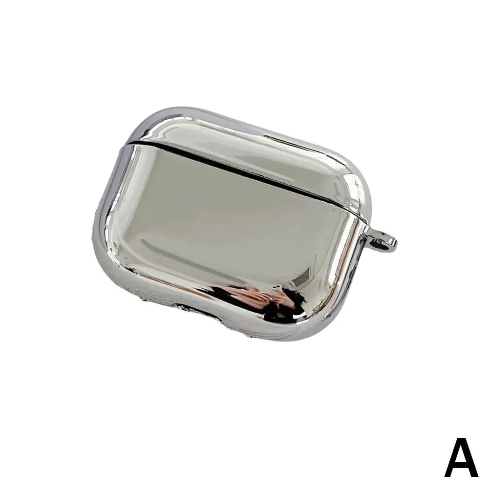 Silver Case for Airpods 4 Case Cover Glossy/Matte Soft TPU Shell Skin Guard Protector for AirPods 4th Generation Case Anti-Drop - covers4phones