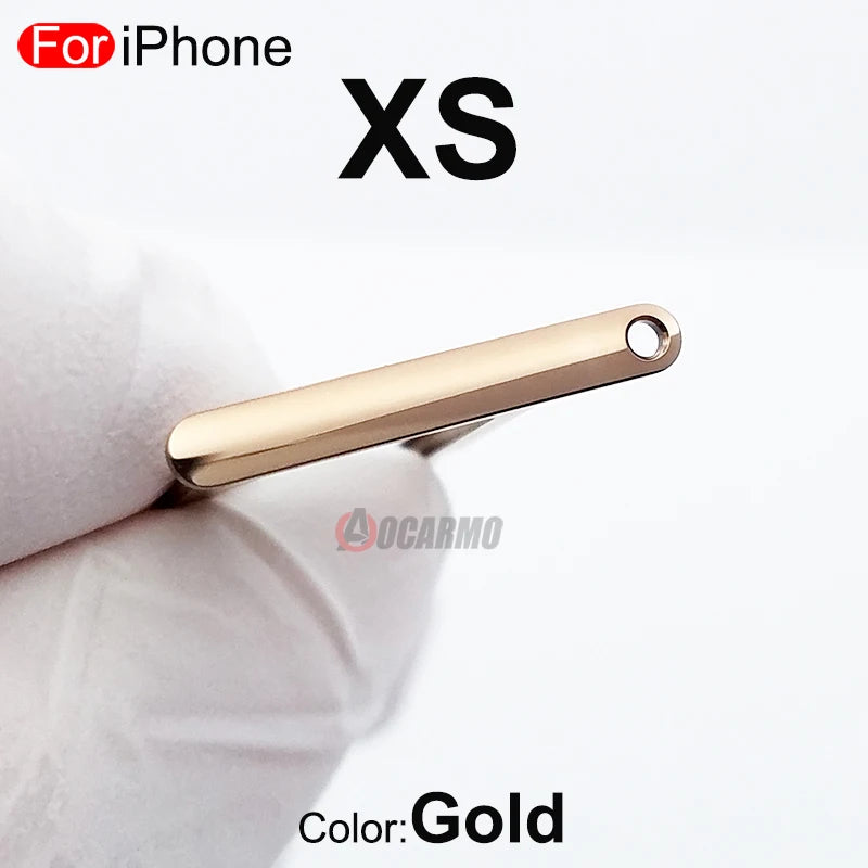 1Pcs/Lot For Apple iPhone X XS Max SIM Card Tray Stainless Steel Drawer Holder Single Dual Slot Replacement Parts - covers4phones