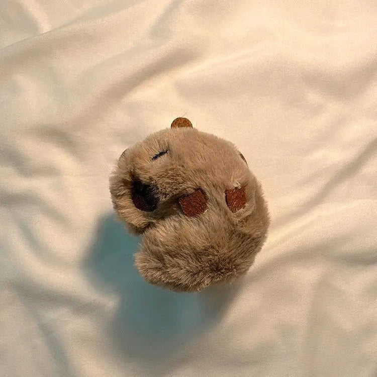 Capybara Three Dimensional Plush Earphone Case For Airpods 4 1 2 3 Pro 2 Cover Wireless Bluetooth Headset Charging Box Soft Case - covers4phones