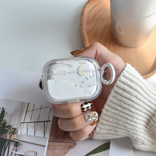 AirPods 3 Case 1 2nd Generation Silicone Cloud for Apple with Strap Headphone Protective Cover Airpods Pro 2 Case Transparent - covers4phones