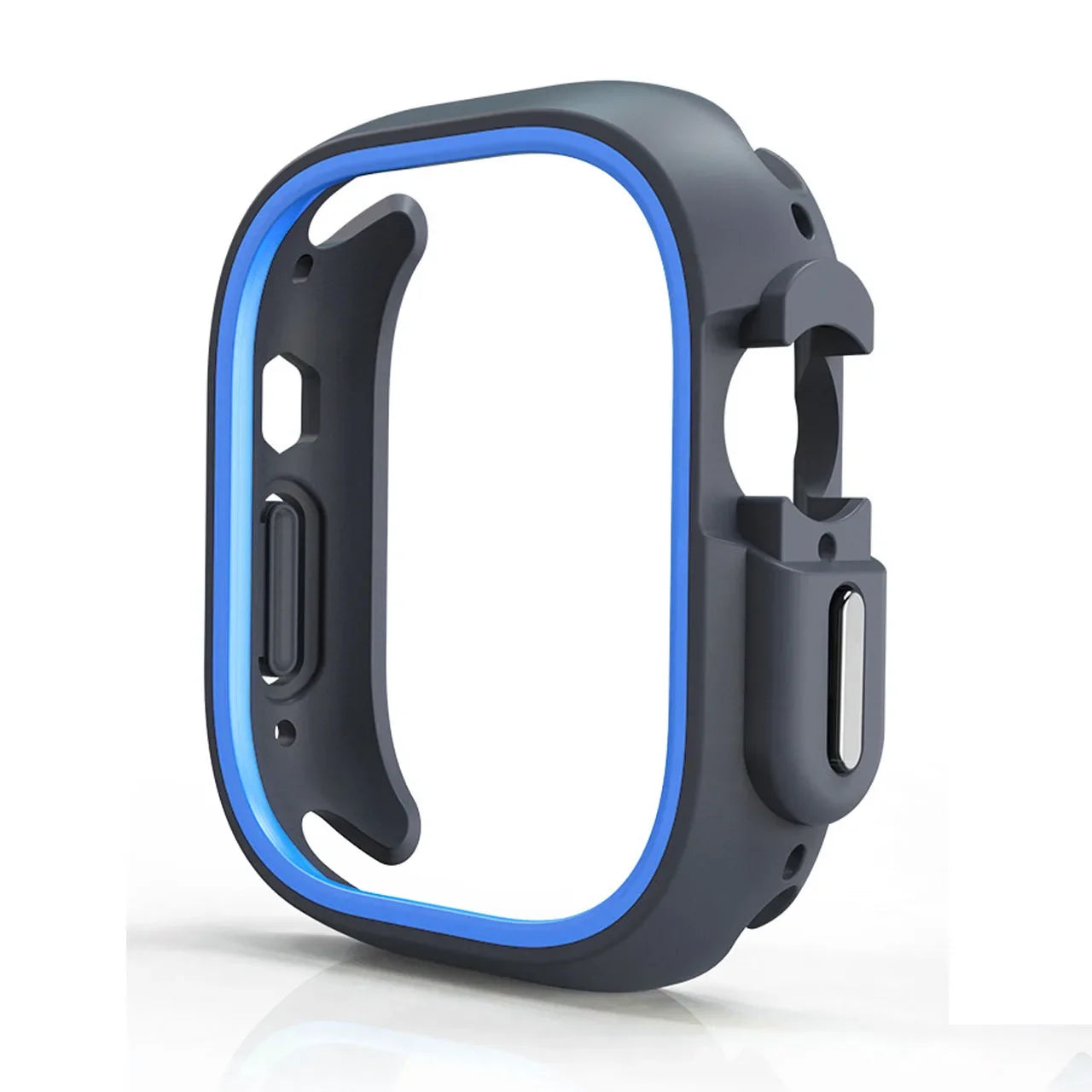 TPU Case+Silicone Strap for Apple Watch Band Ultra 49mm Sport Band for Iwatch Series10 9 8 7 6 SE 5 4 46mm 45mm 44mm 41 40 42mm
