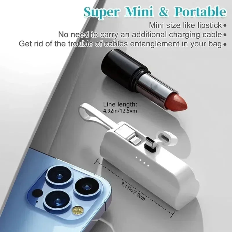 20000mAh Mini Power Bank External Battery Plug Play Power Bank Fast Charging For iPhone Samsung Huawei Xiaomi Portable Powerbank