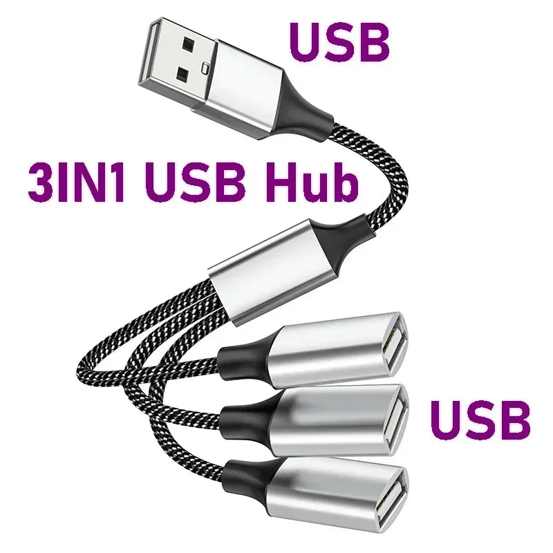 Répartiteur de Hub USB de Type C à 4 ports, Transmission rapide de données, adaptateur OTG Extensions de Hub USB multi-appareils