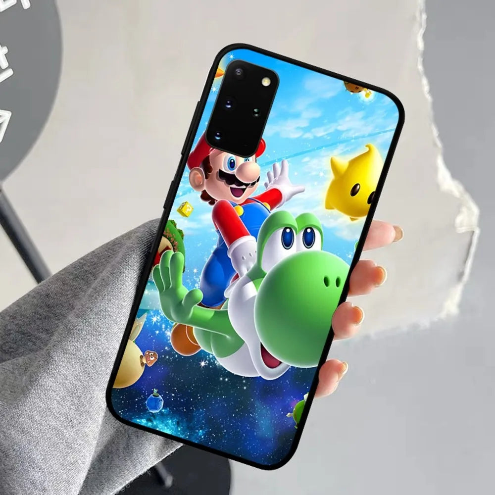 Anime Supers M-Marios Cartoon Phone Case For Samsung S 9 10 20 21 22 23 30 23plus Lite Ultra FE S10lite Fundas - covers4phones