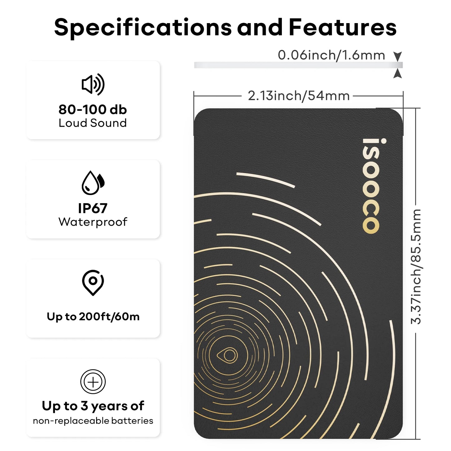 1Pcs Wallet Tracker Card 3 Years Long Battery Life Anti-lost Smart Card Location Tracking Tag for Apple Find My App Item Finder